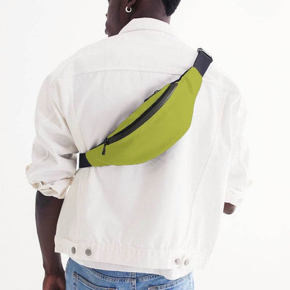 Yellow-Green Belt Bag (LY1-CL-ME) - Man Back