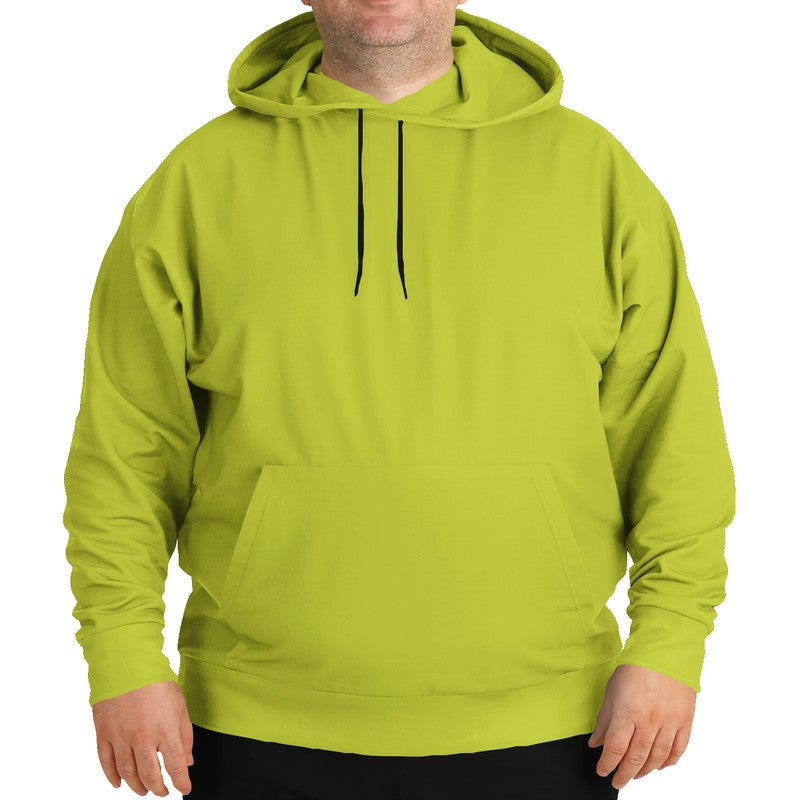 Yellow-Green Hoodie PLUS (LY1-CL-ME) - Man Front PLUS
