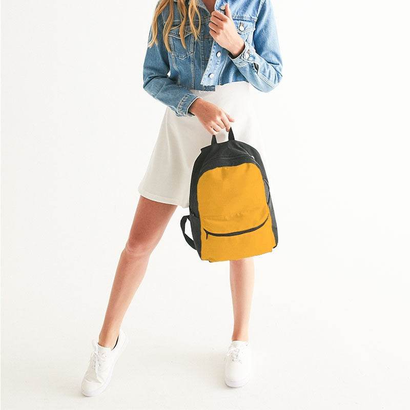Yellow-Orange Canvas Backpack (YO2-BR-ME) - Woman