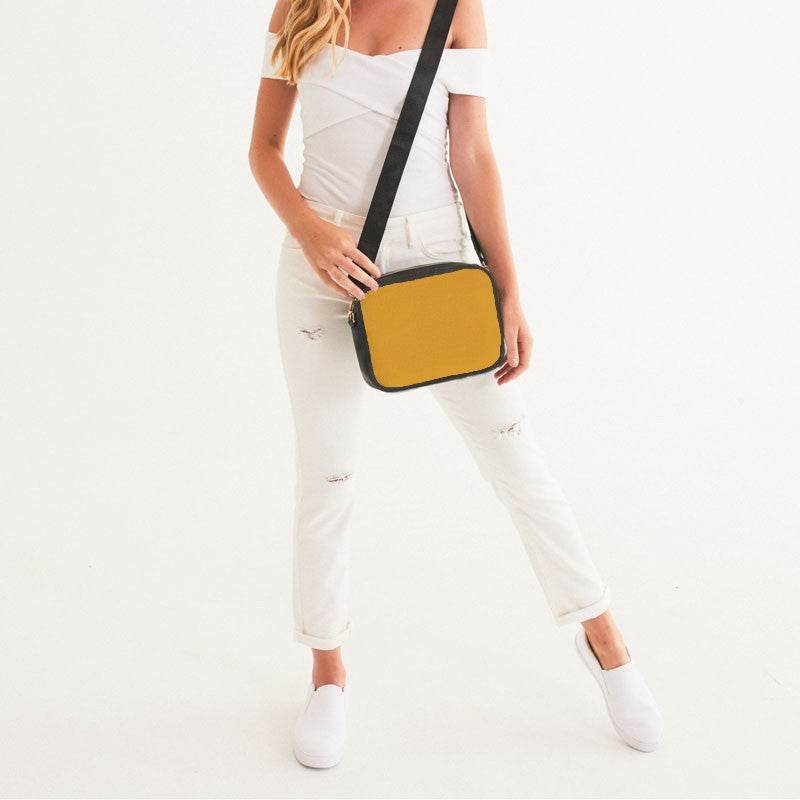 Yellow-Orange Crossbody Bag (YO2-BR-ME) - Woman Front