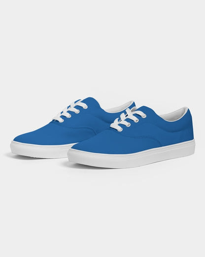 Bright Blue Canvas Sneakers C100M75Y0K0 - Side 3