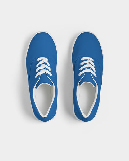 Bright Blue Canvas Sneakers C100M75Y0K0 - Top