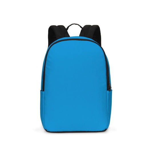 Bright Blue Cyan Waterproof Backpack C100M25Y0K0 - Backpack