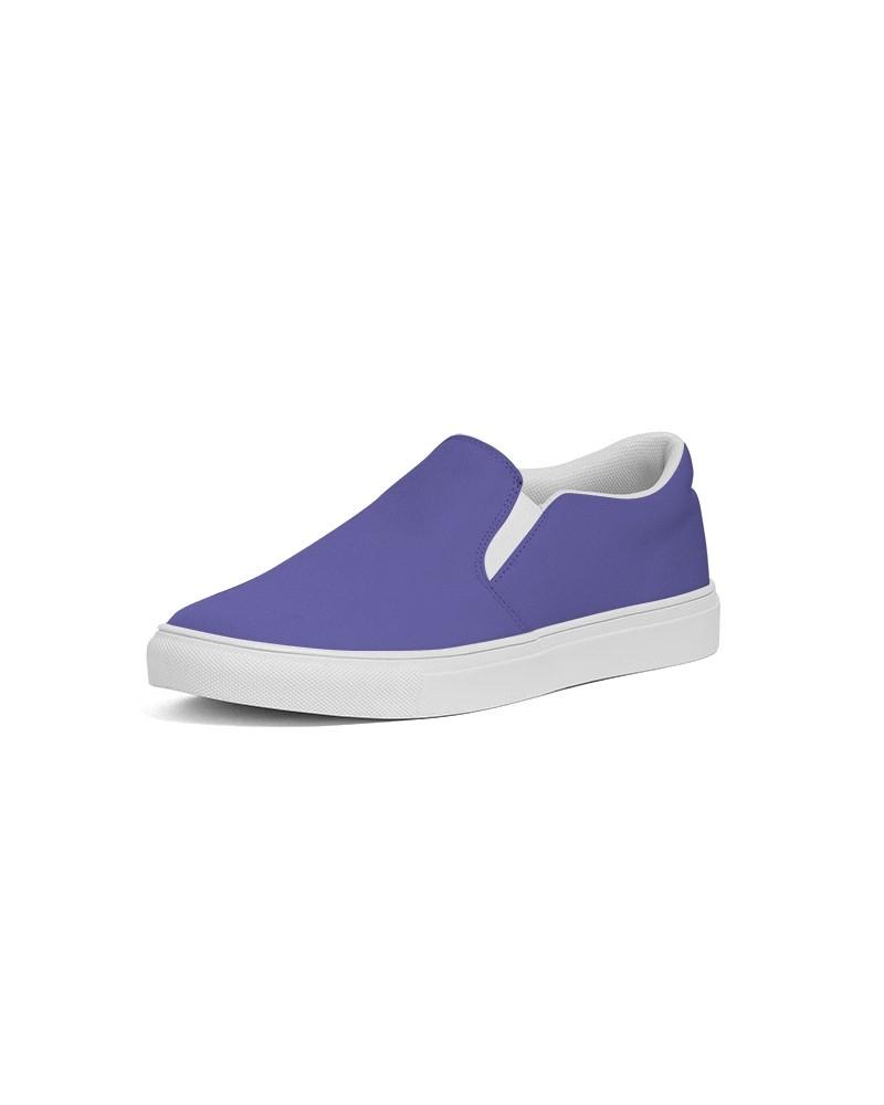 Bright Blue Men's Slip-On Canvas Sneakers C80M80Y0K0 - Side 2