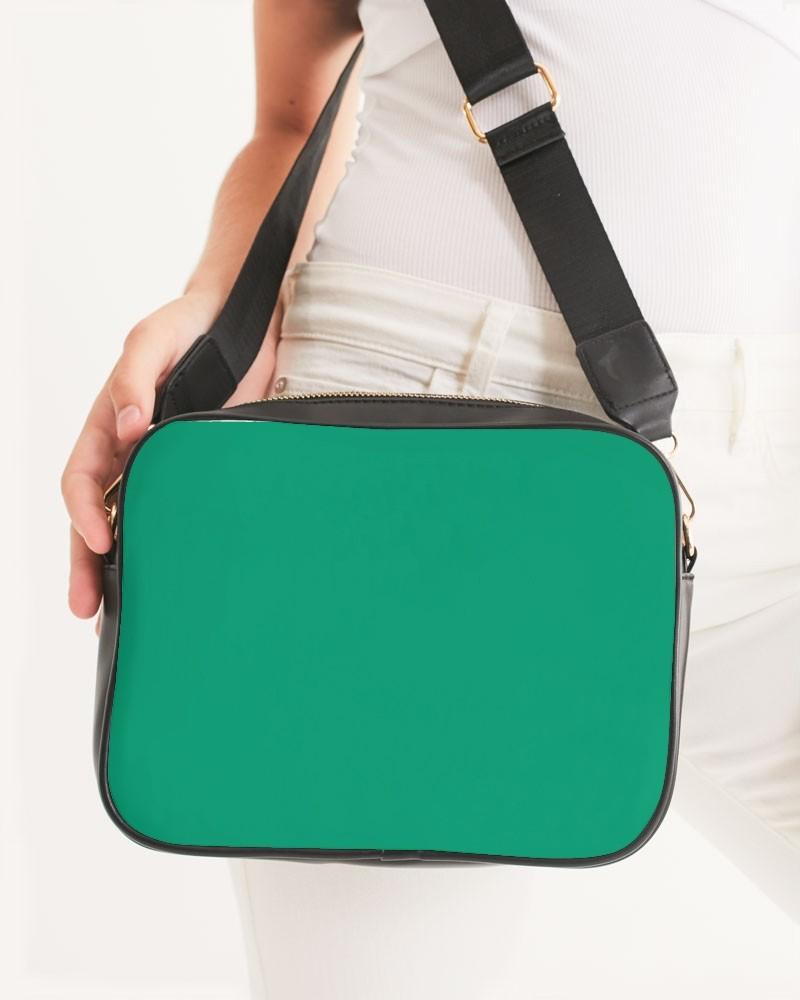 Bright Cool Green Crossbody Bag C100M0Y75K0 - Woman Front CloseUp