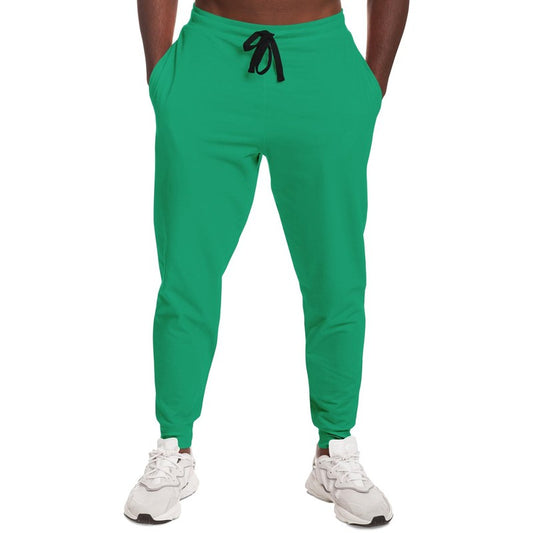 Bright Cool Green Joggers C100M0Y75K0 - Man Front