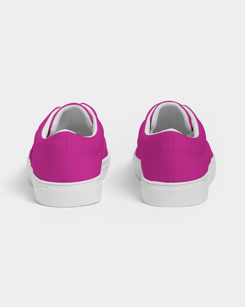 Bright Cool Magenta Canvas Sneakers C12M100Y0K0 - Back