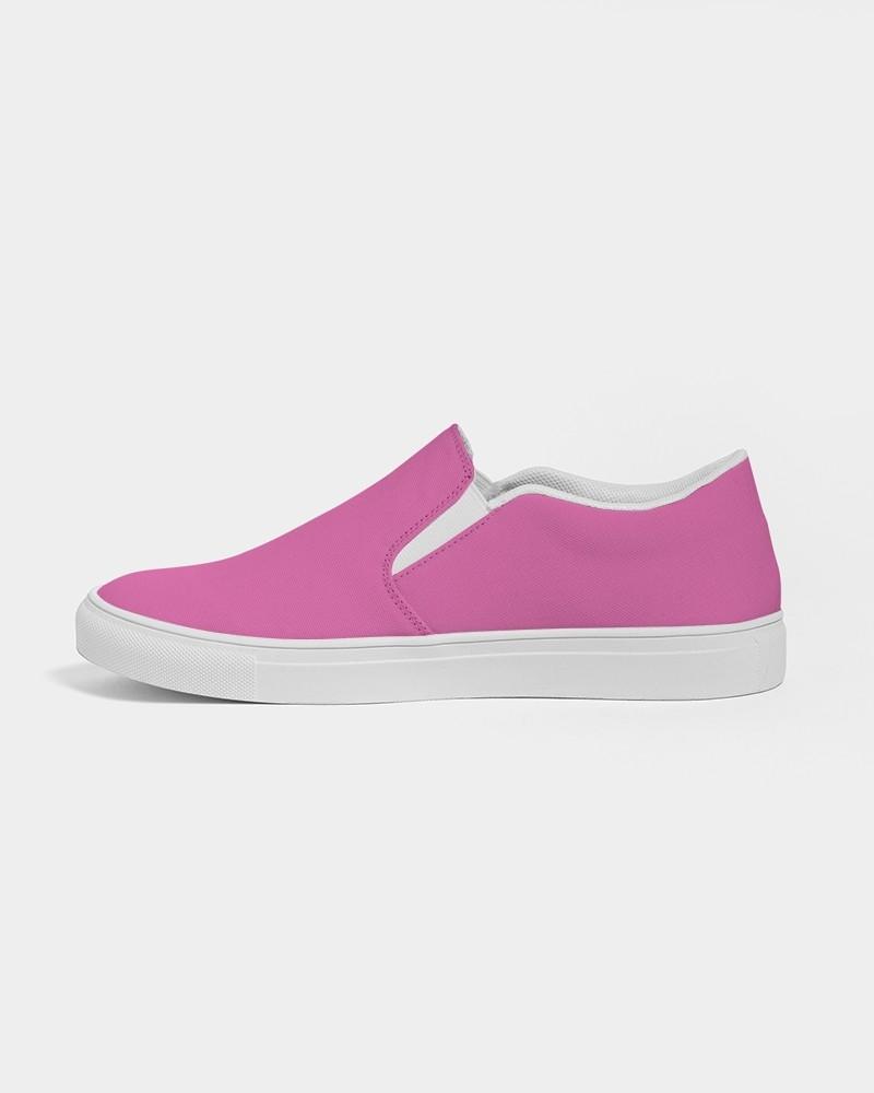 Bright Cool Magenta Men's Slip-On Canvas Sneakers C10M80Y0K0 - Side 1