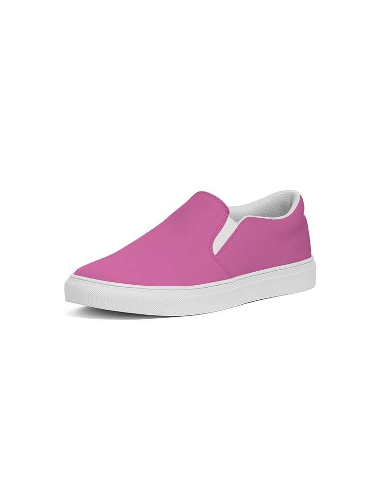 Bright Cool Magenta Men's Slip-On Canvas Sneakers C10M80Y0K0 - Side 2