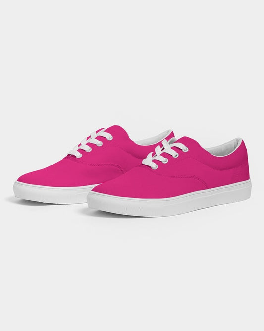 Bright Cool Pink Canvas Sneakers C0M100Y25K0 - Side 3