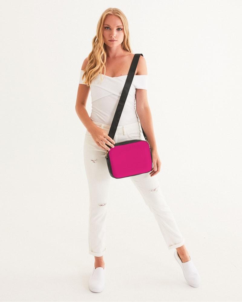 Bright Cool Pink Crossbody Bag C0M100Y25K0 - Woman Front