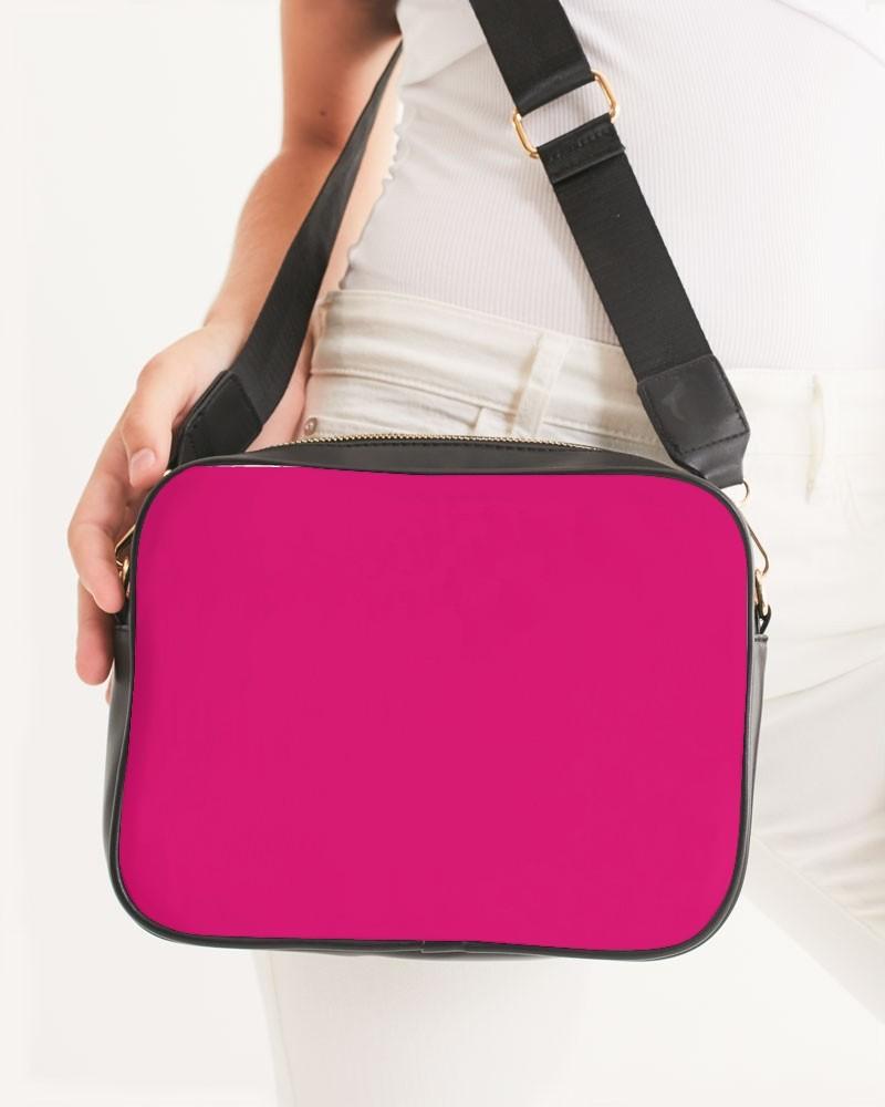 Bright Cool Pink Crossbody Bag C0M100Y25K0 - Woman Front CloseUp