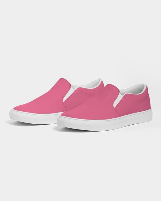 Bright Cool Pink Men's Slip-On Canvas Sneakers C0M80Y20K0 - Side 3