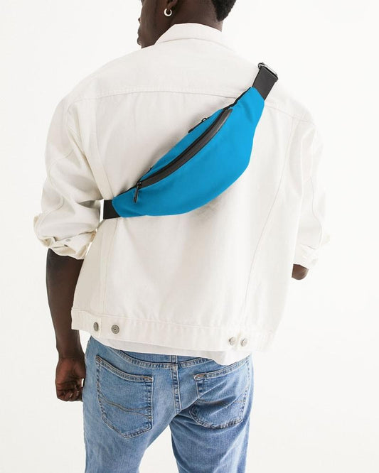 Bright Cyan Belt Bag C100M0Y0K0 - Man Back