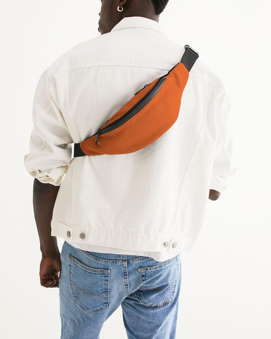 Bright Orange Belt Bag C0M75Y100K0 - Man Back