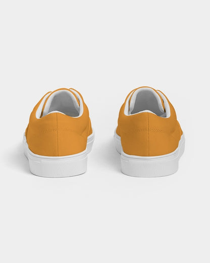 Bright Orange Canvas Sneakers C0M50Y100K0 - Back