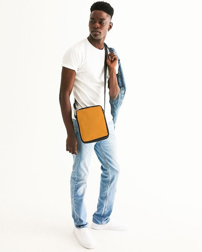 Bright Orange Messenger Pouch C0M50Y100K0 - Man Side