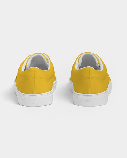 Bright Orange Yellow Canvas Sneakers C0M25Y100K0 - Back