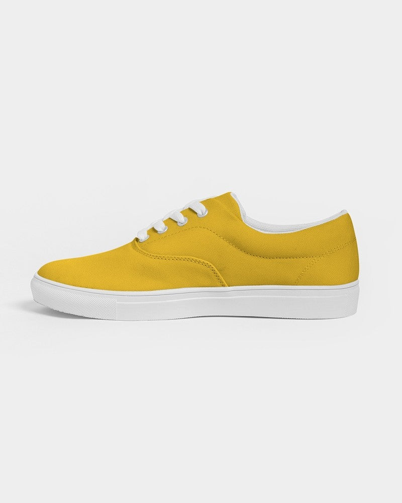 Bright Orange Yellow Canvas Sneakers C0M25Y100K0 - Side 1