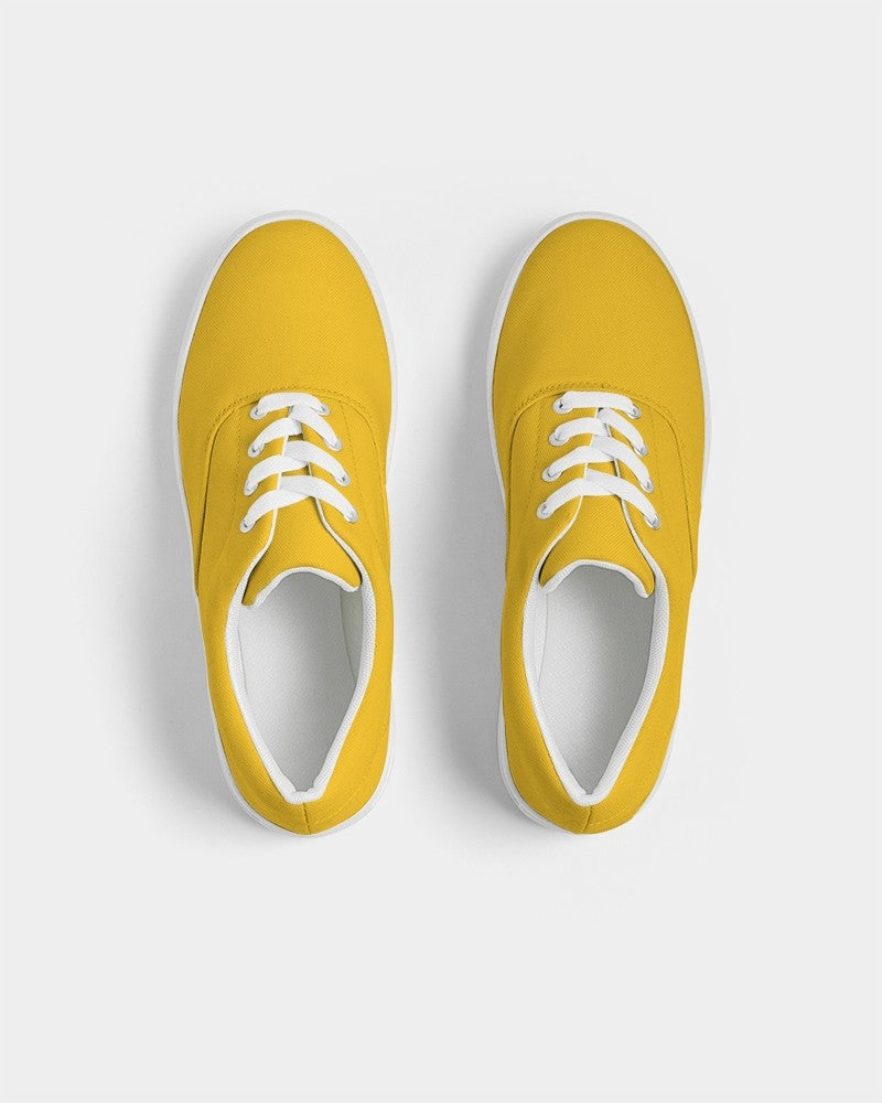 Bright Orange Yellow Canvas Sneakers C0M25Y100K0 - Top