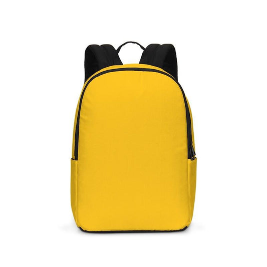 Bright Orange Yellow Waterproof Backpack C0M25Y100K0 - Backpack