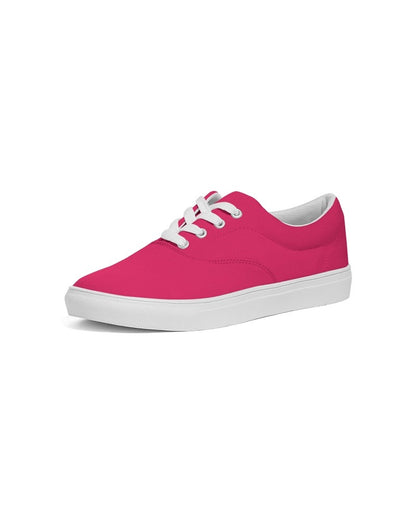 Bright Pink Canvas Sneakers C0M100Y50K0 - Side 2