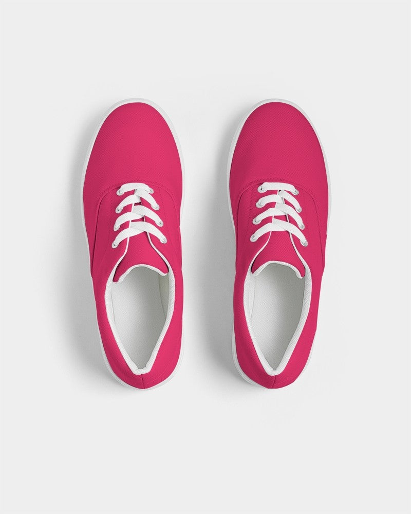 Bright Pink Canvas Sneakers C0M100Y50K0 - Top