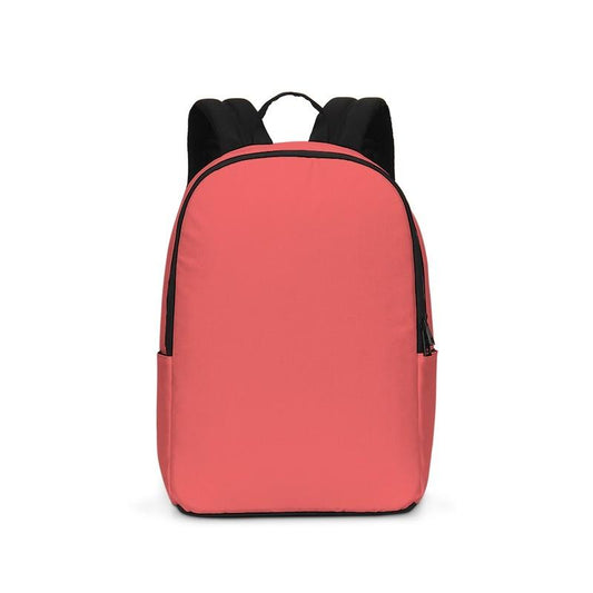 Bright Pink Red Waterproof Backpack C0M80Y60K0 - Backpack