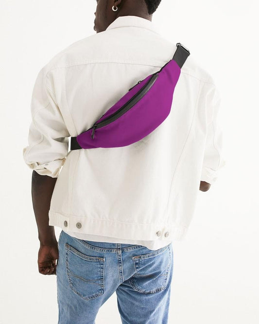 Bright Purple Belt Bag C38M100Y0K0 - Man Back