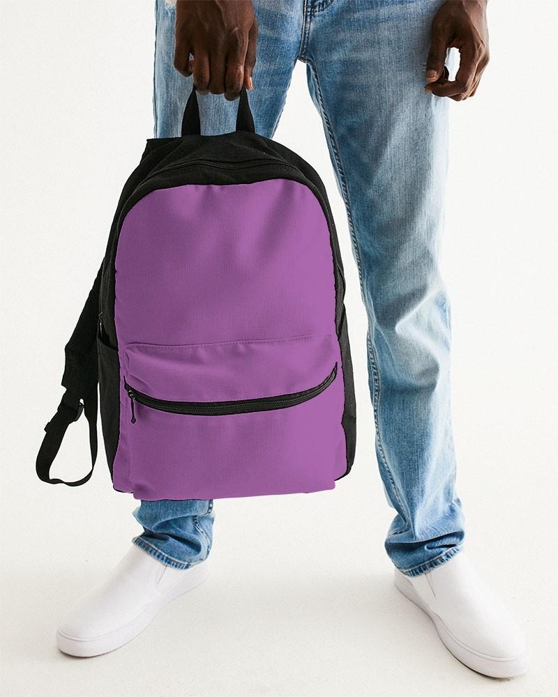 Bright Purple Canvas Backpack C40M80Y0K0 - Man Holding