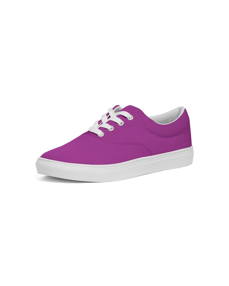 Bright Purple Canvas Sneakers C38M100Y0K0 - Side 2