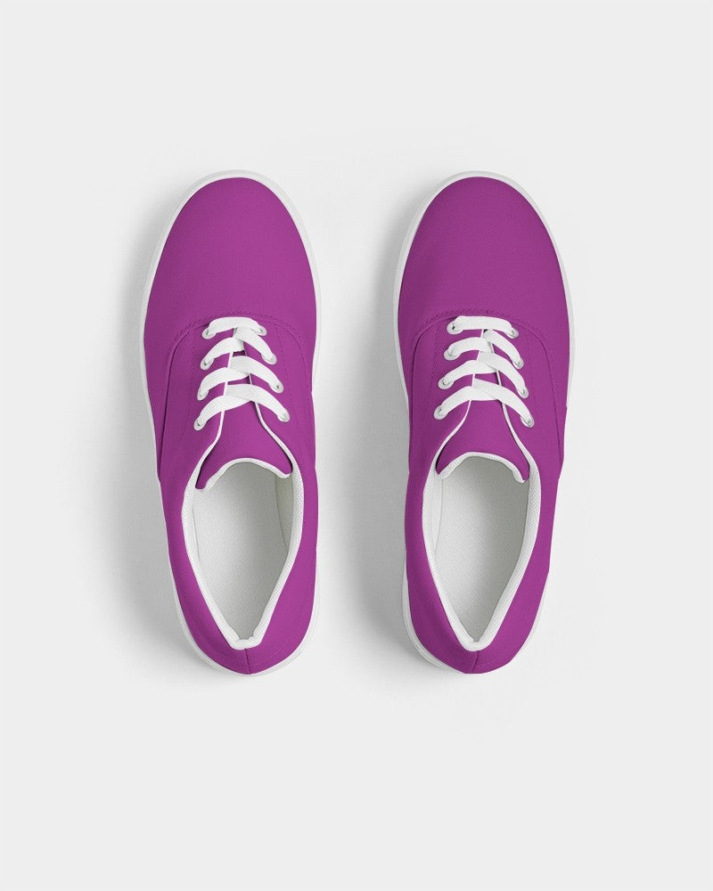 Bright Purple Canvas Sneakers C38M100Y0K0 - Top