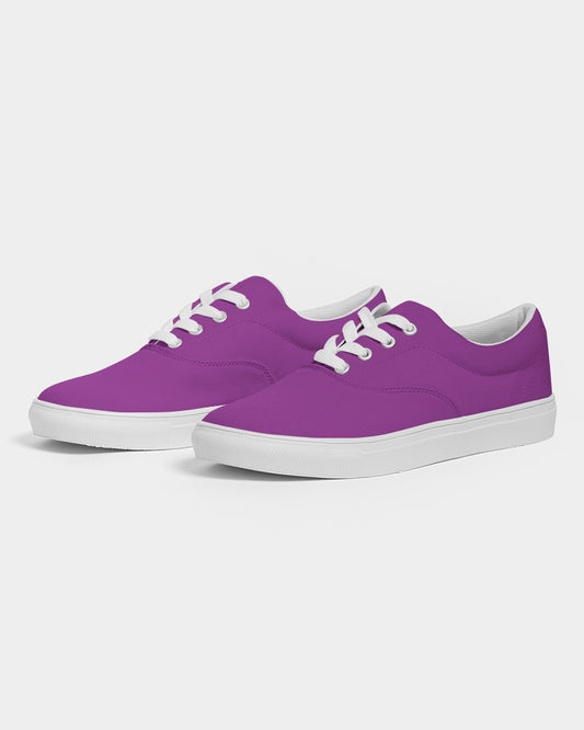 Bright Purple Canvas Sneakers C50M100Y0K0 - Side 3