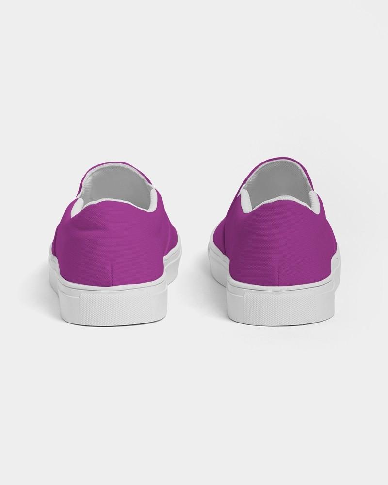 Bright Purple Men's Slip-On Canvas Sneakers C38M100Y0K0 - Back
