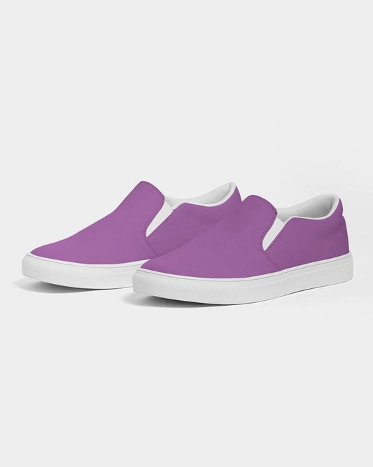 Bright Purple Men's Slip-On Canvas Sneakers C40M80Y0K0 - Side 3