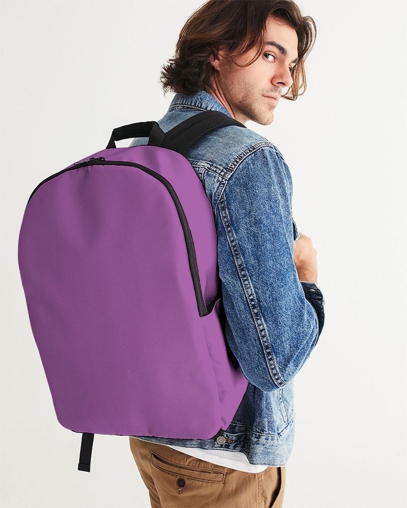 Bright Purple Waterproof Backpack C40M80Y0K0 - Man CloseUp