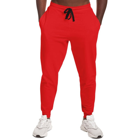 Bright Red Joggers C0M100Y100K0 - Man Front