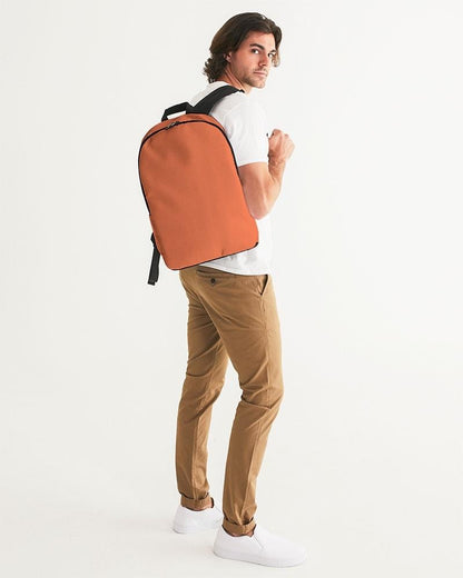 Bright Red Orange Waterproof Backpack C0M70Y80K0 - Man 2