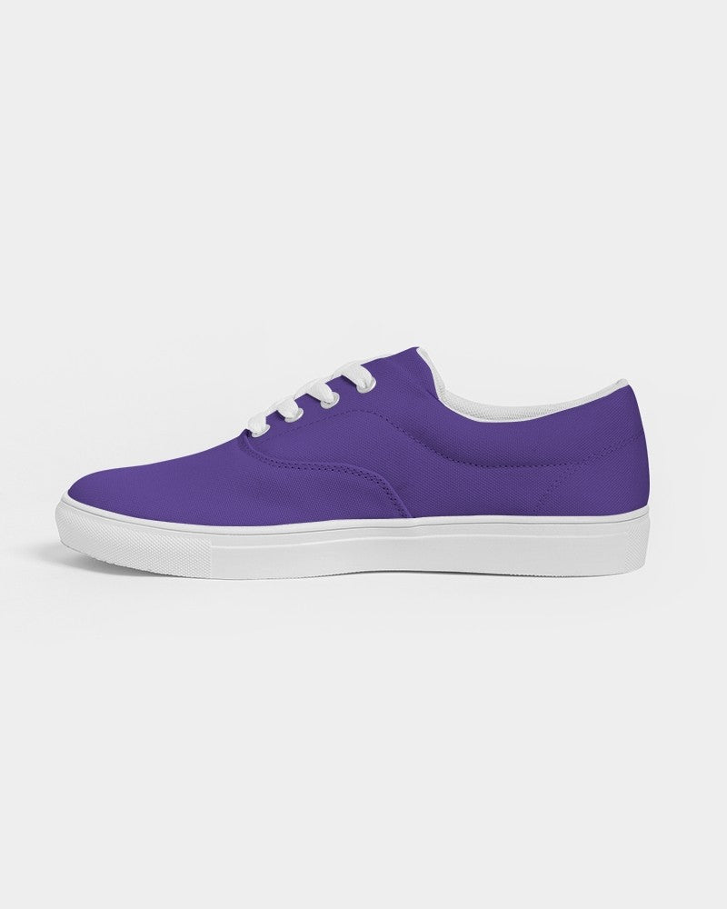 Bright Violet Canvas Sneakers C88M100Y0K0 - Side 1