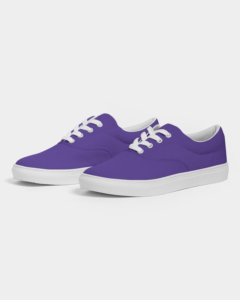 Bright Violet Canvas Sneakers C88M100Y0K0 - Side 3