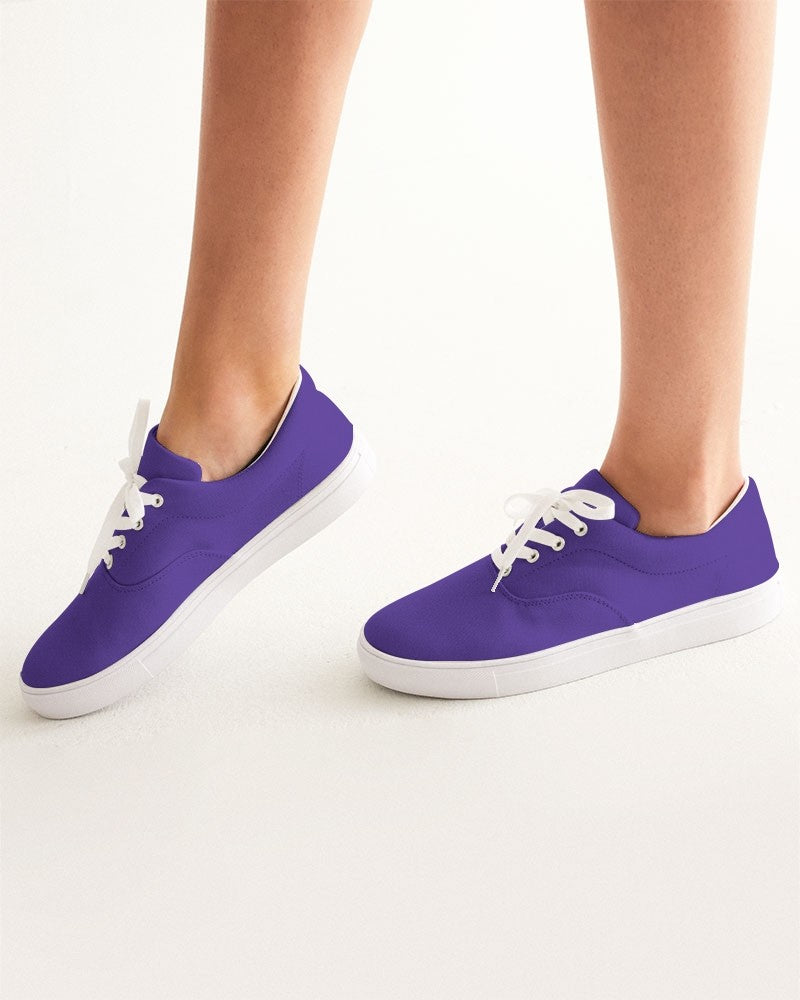 Bright Violet Canvas Sneakers C88M100Y0K0 - Woman CloseUp