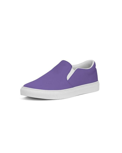 Bright Violet Men's Slip-On Canvas Sneakers C70M80Y0K0 - Side 2