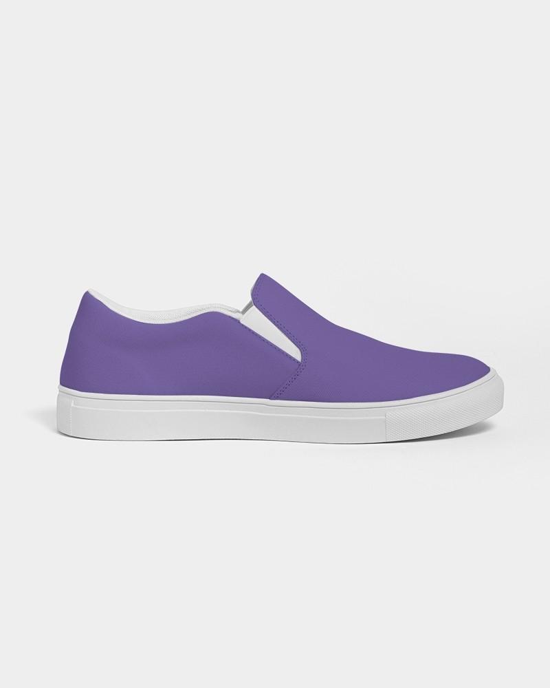 Bright Violet Men's Slip-On Canvas Sneakers C70M80Y0K0 - Side 4