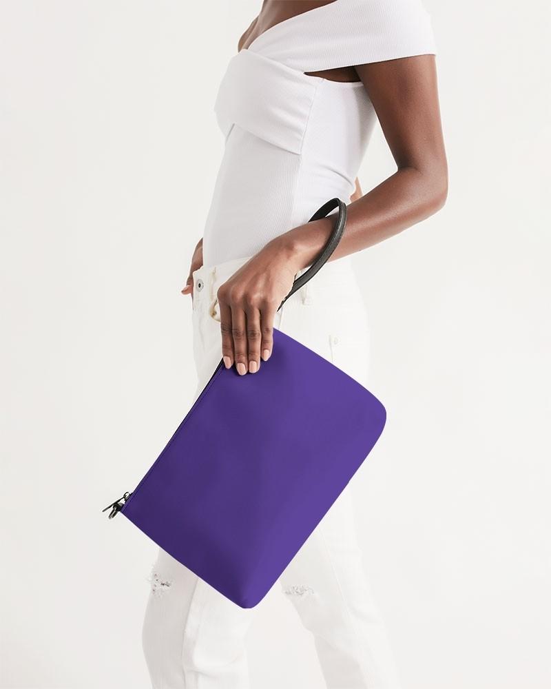 Bright Violet Zip Pouch C88M100Y0K0 - Woman Side Holding