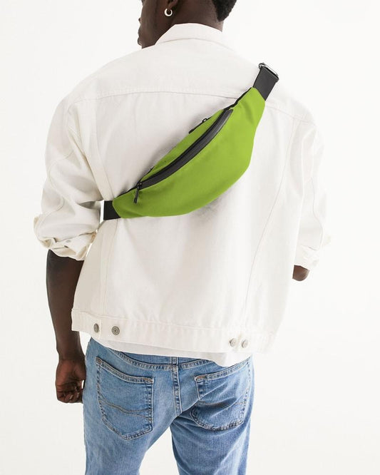 Bright Warm Green Belt Bag C38M0Y100K0 - Man Back