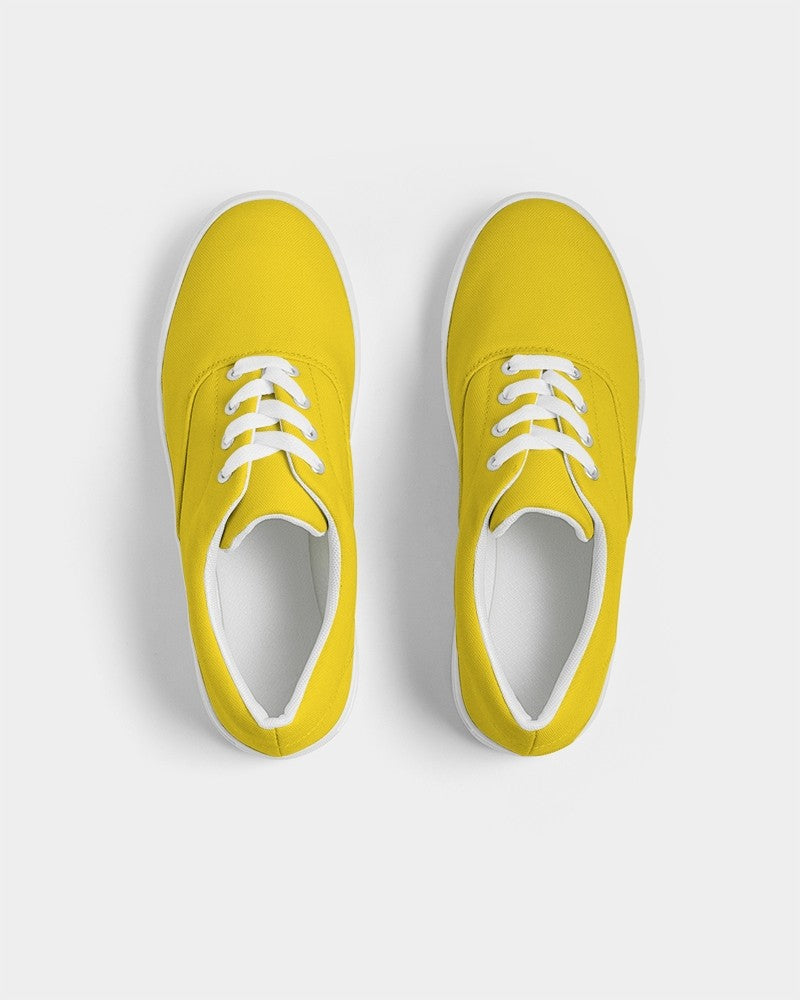 Bright Yellow Canvas Sneakers C0M12Y100K0 - Top