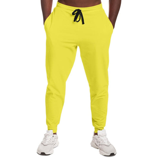 Bright Yellow Joggers C0M0Y80K0 - Man Front