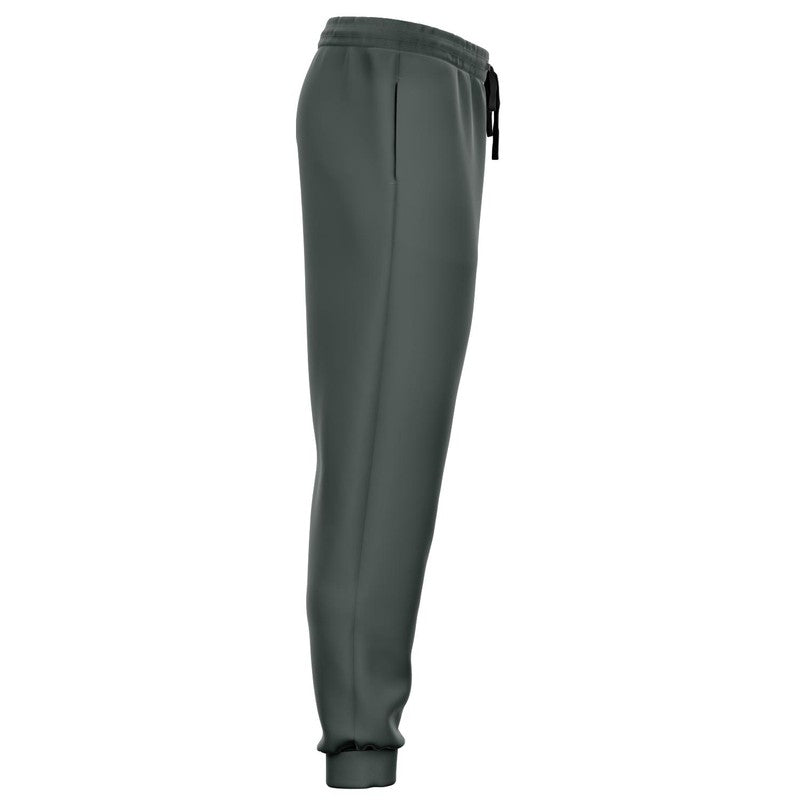 Dark Green Gray Joggers C10M0Y10K80 - Ghost Side Right