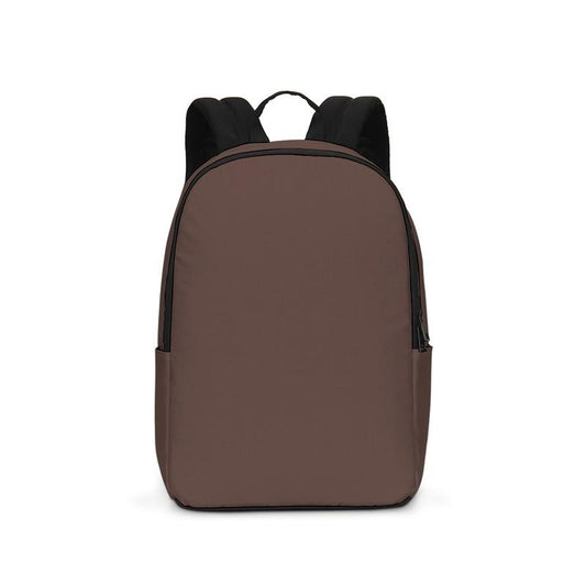 Dark Red Brown Waterproof Backpack C0M30Y30K80 - Backpack