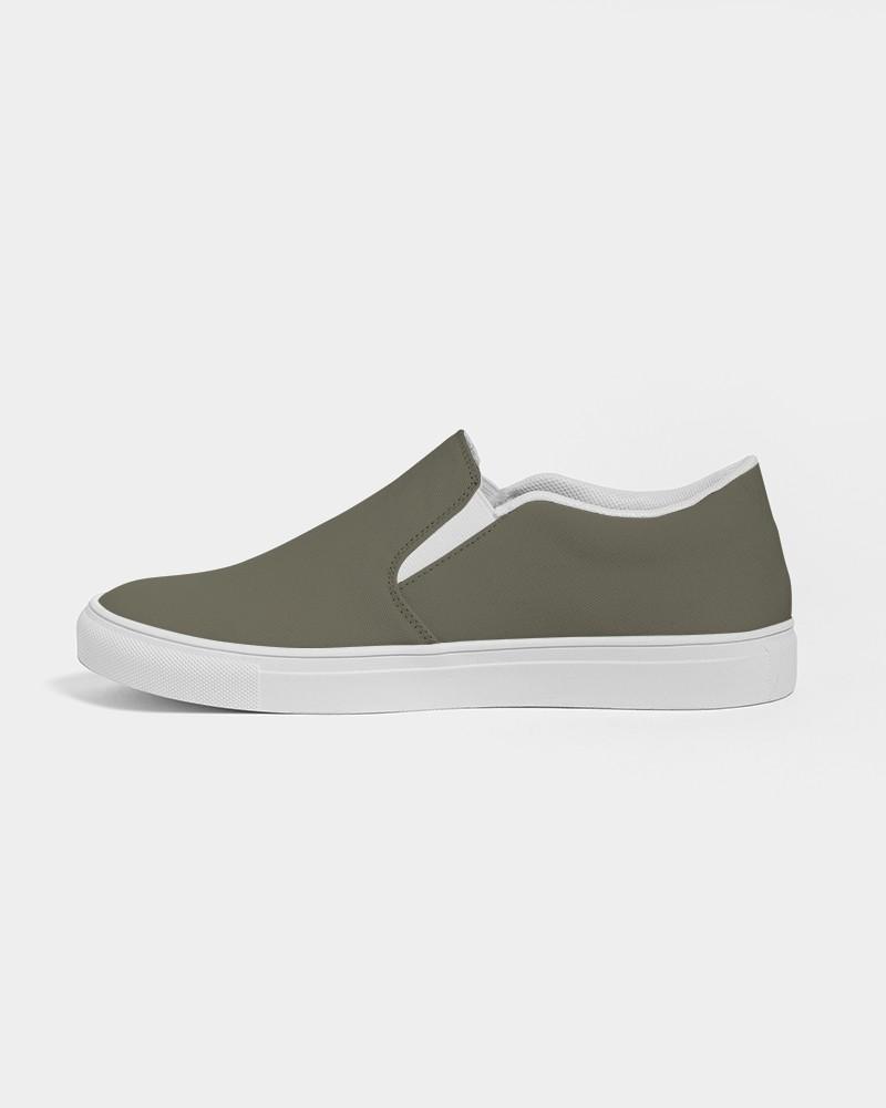 Dark Yellow Men's Slip-On Canvas Sneakers C0M0Y30K80 - Side 1